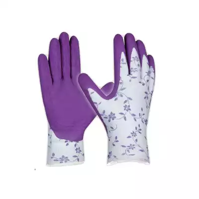 #1202 Pracovné rukavice GEBOL FLOWER LILA 7 (S) | Ochranné prostriedky | Pracovné rukavice
